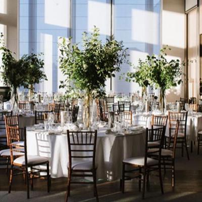 Classic Round Mahogany Table Setting Package (8 Guests) thumbnail 1