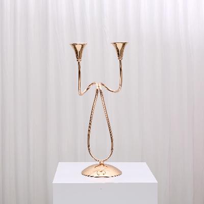 Isabella Twisted Candelabra Gold thumbnail 1