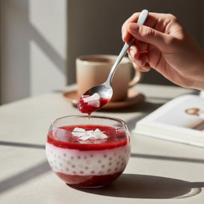 Strawberry Rhubarb Coconut Sago Bowls | Gluten Free Dessert thumbnail 1