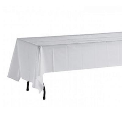 Tablecloth to suit 2.4m Trestle (LONG OVERHANG) - White (330cm x 180cm)
