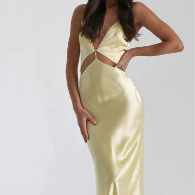 Natalie Rolt Iris Maxi Gown - Lemon Size 6, 8