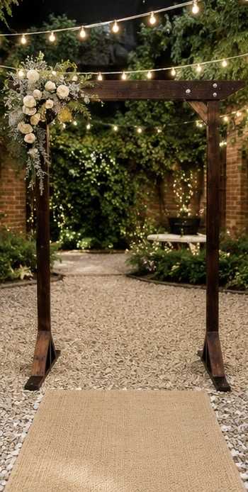 Wedding Arbour and 12 Metre White Aisle Runner thumbnail 2