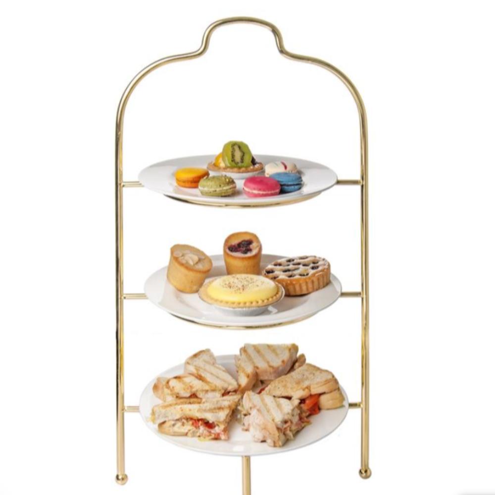Gold High Tea Stand - 3 Tier