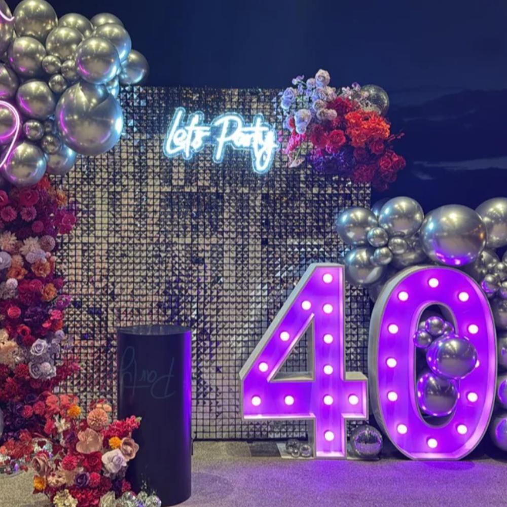 Shimmer Wall and Light Up Number Package