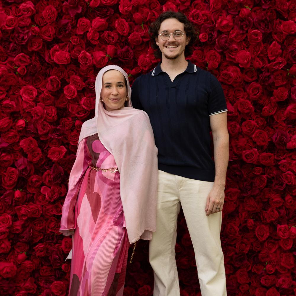Red Rose Flower Wall Backdrop