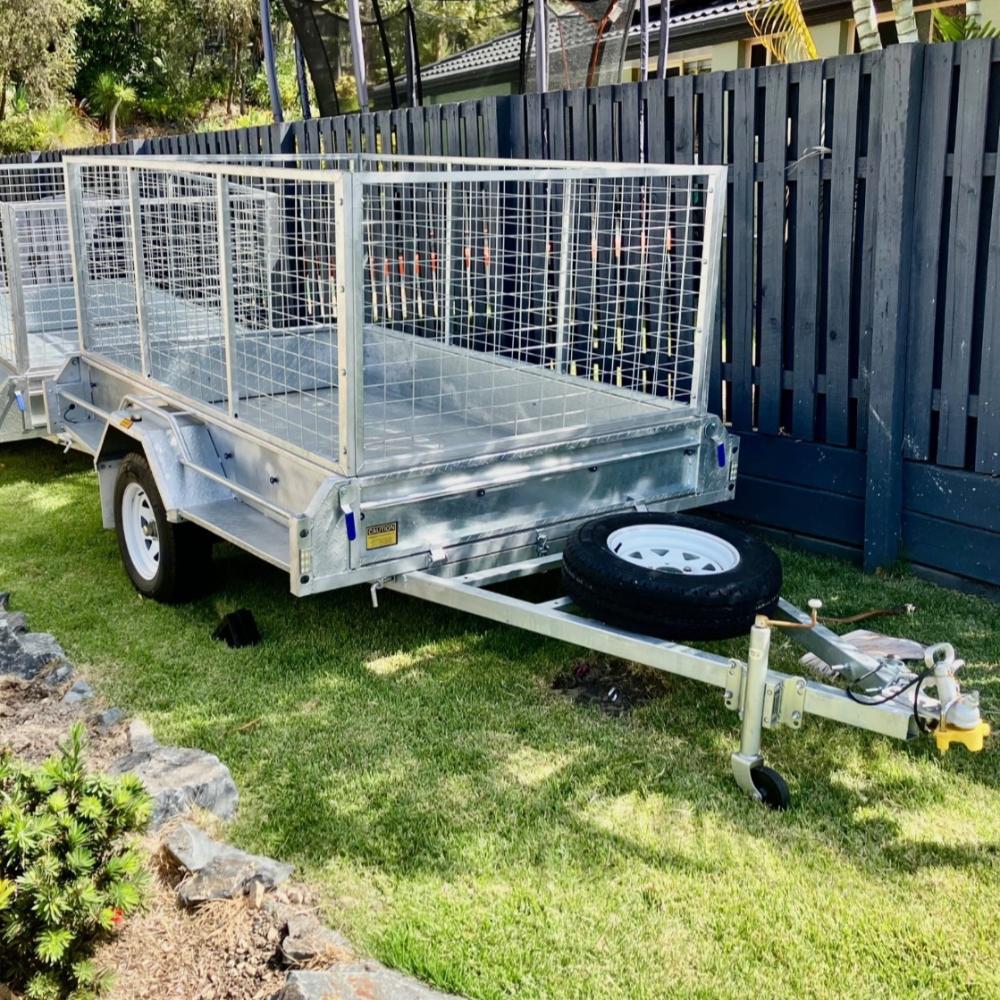 8x5 900mm Caged Trailer
