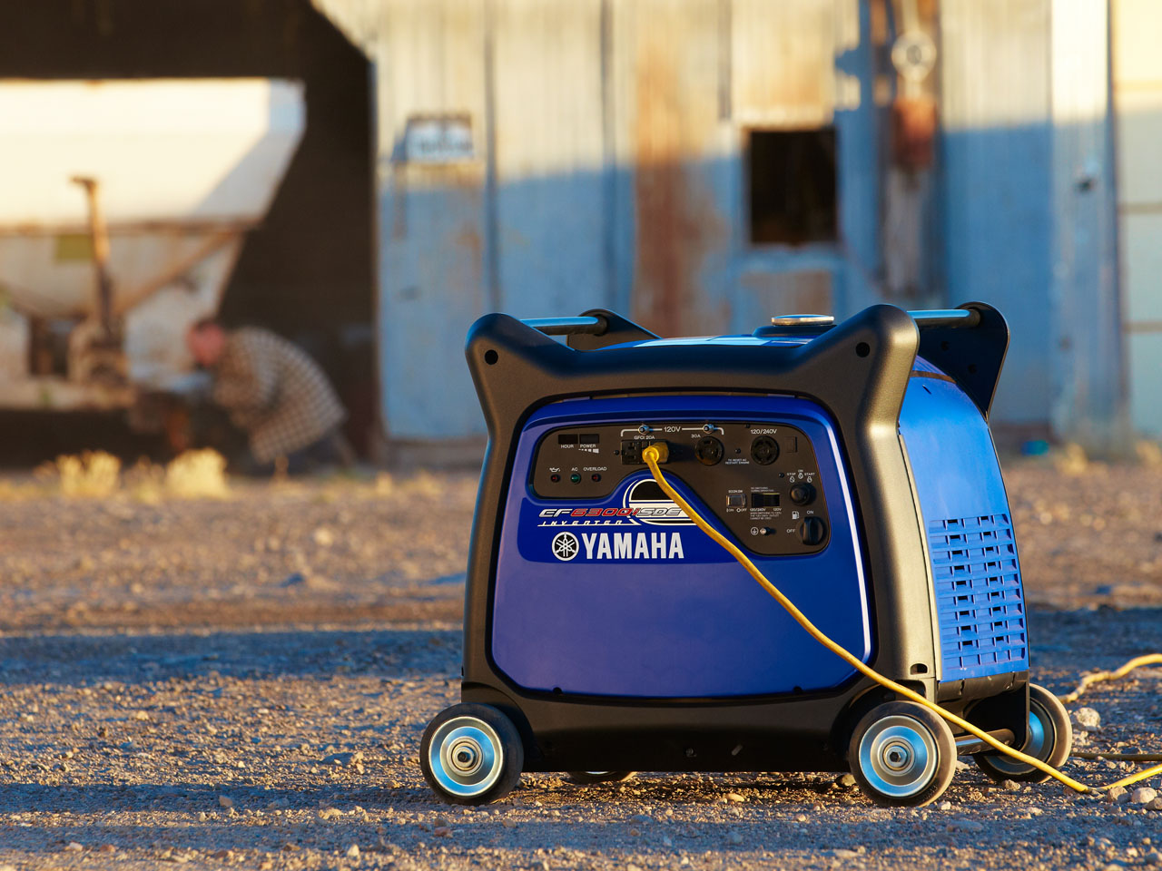 Yamaha EF6300ISE - 6.3kVA - Inverter -Petrol Powered - Generator thumbnail 2