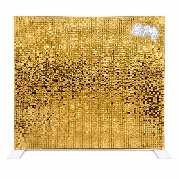 Backdrop - Gold Shimmer Tile Wall 2 meter x 2 meter