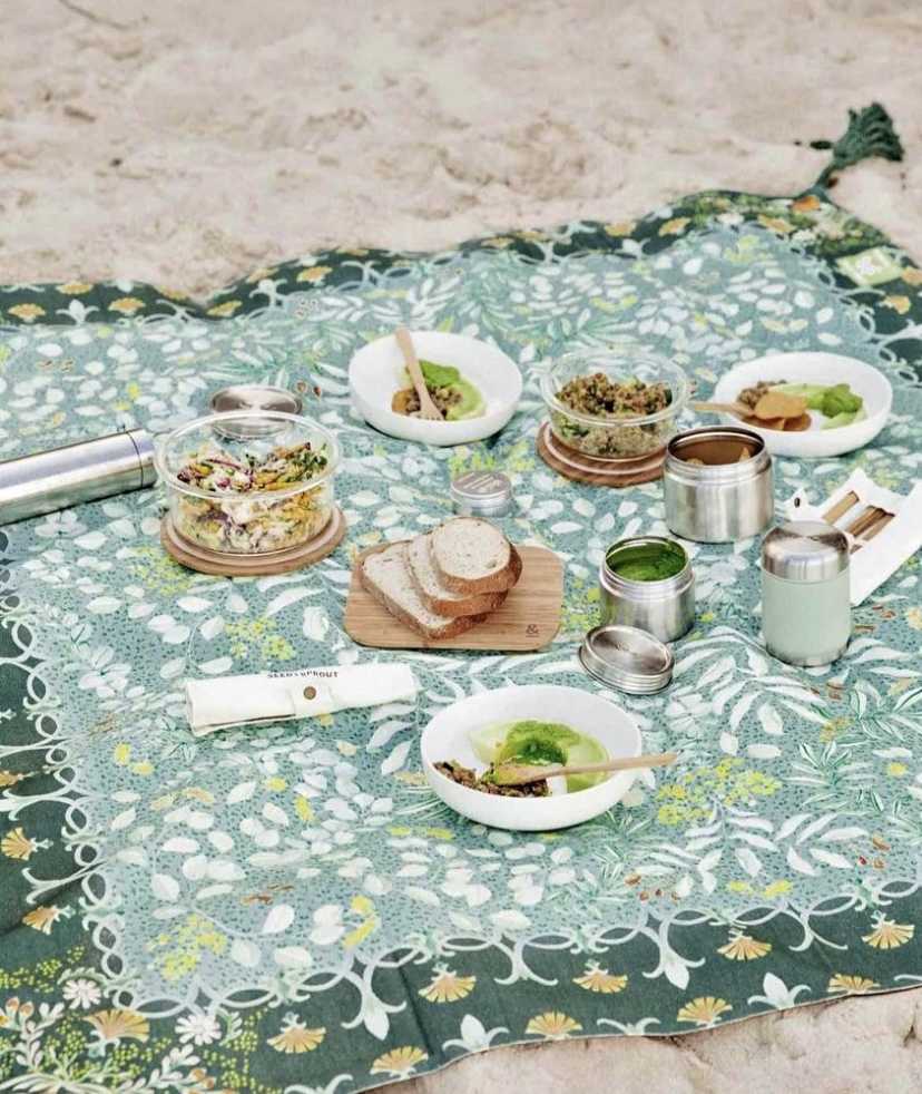 wandering Folk picnic rug Forest thumbnail 1