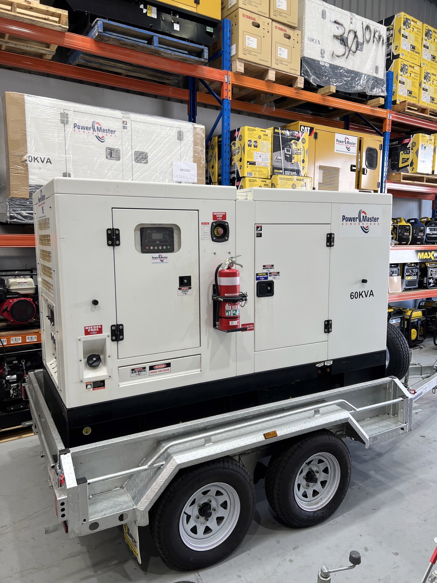 Power Master HC60S3 - 60kVA -  Three Phase - Cummins Powered - Trailer Mounted Generator thumbnail 4