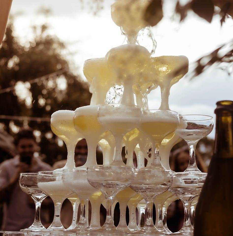 Champagne Tower 4 tier-The Vintage set up thumbnail 5