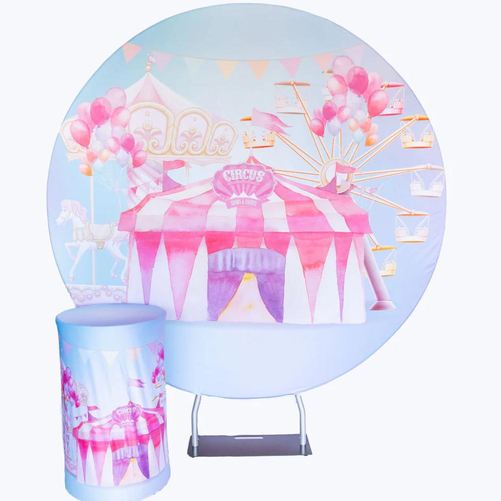 Circus Round Backdrop Package