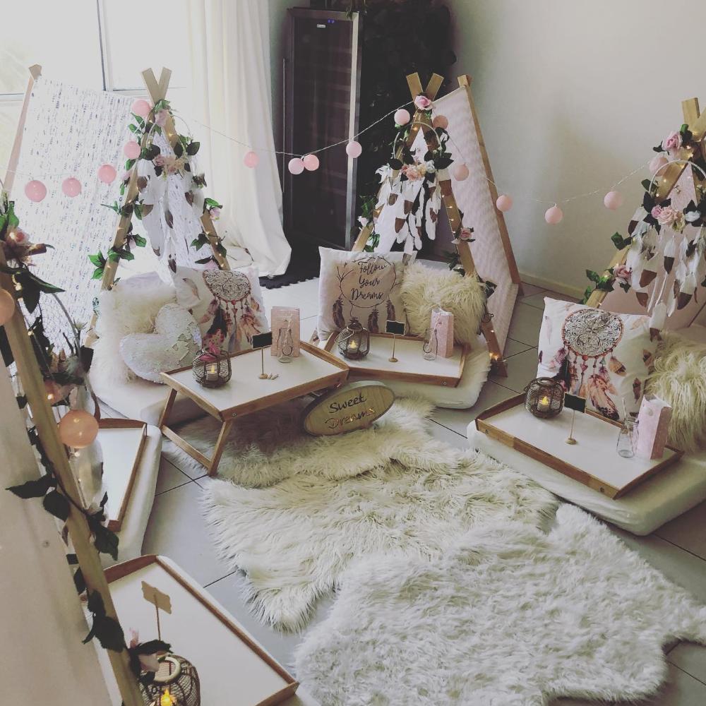 Teepee sleepover package x 8 (with setup)