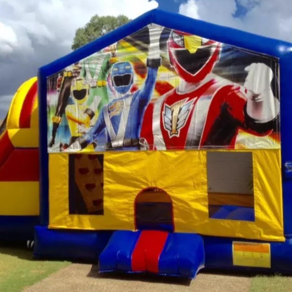 Power Rangers Large Banner Jumping Castle