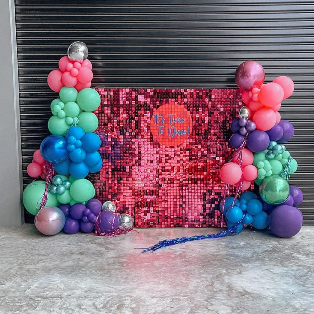 Hot Pink Shimmer Wall Backdrop