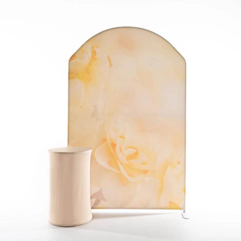 Yellow Floral Arch Backdrop package