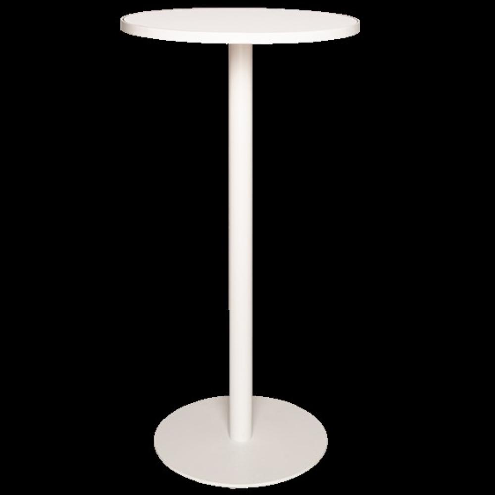 Bar Table - Audrey - White - 700mm Round