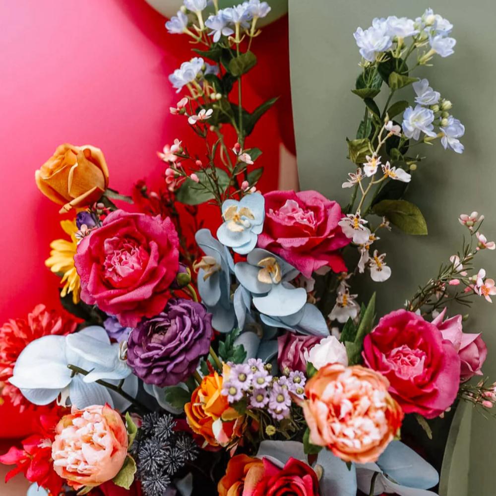 Faux Floor Flower Arrangement