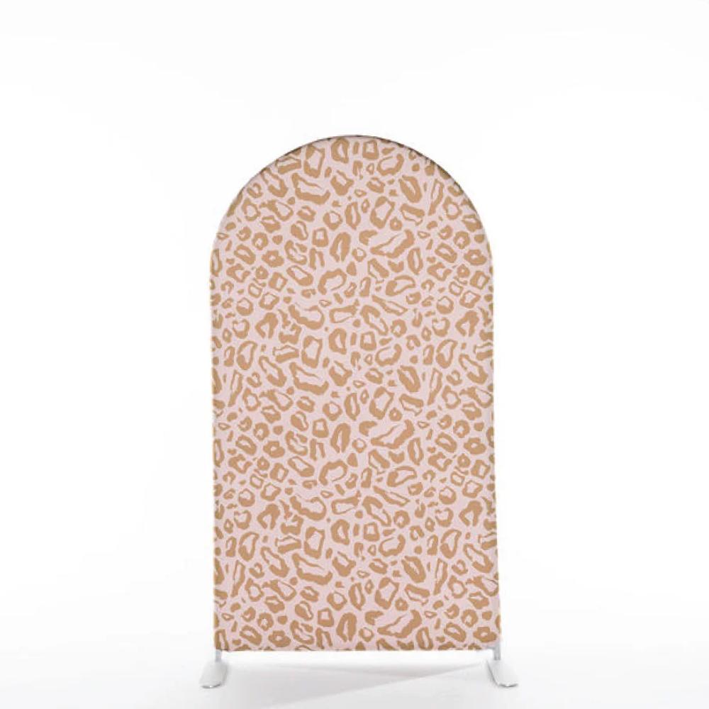Brown Cheetah Arch backdrop
