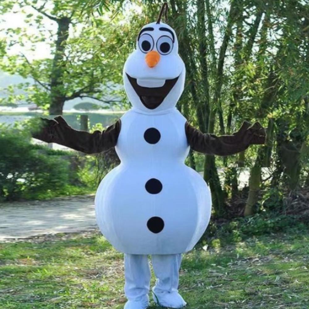 Olaf Snowman Inspired Frozen Mascot Costume Hire - Kids Party