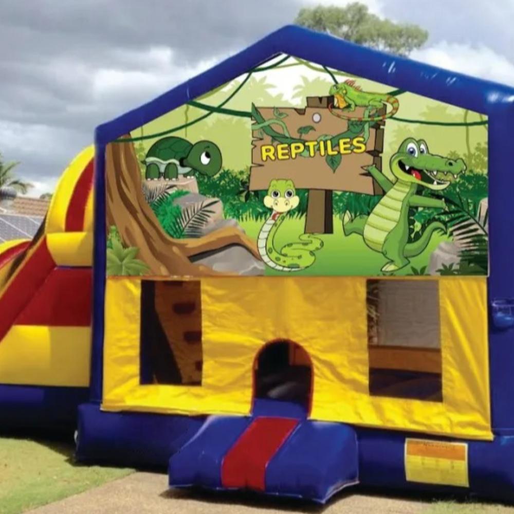Reptiles Large Banner Jumping Castle