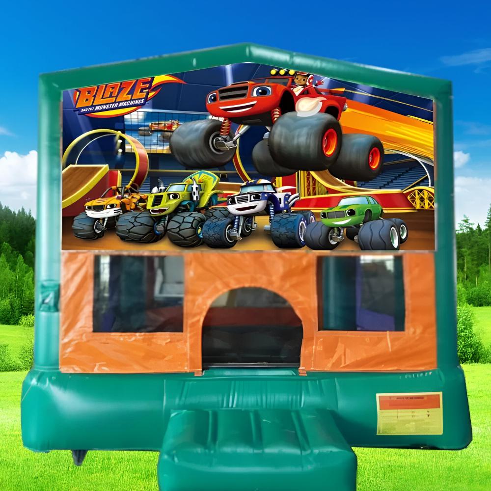 Blaze and the Monster Machines Small Banner Jumping Castle