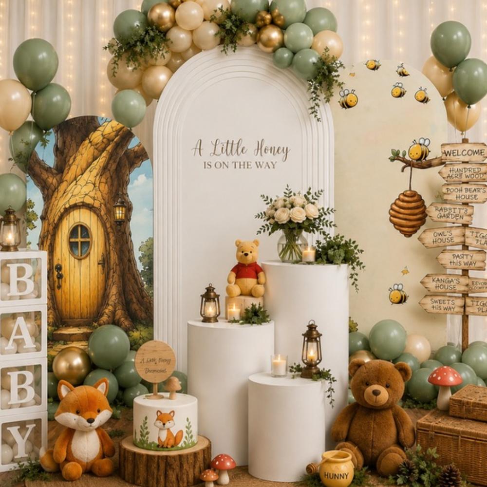 Backdrop - Hundred Acre Baby Shower Package