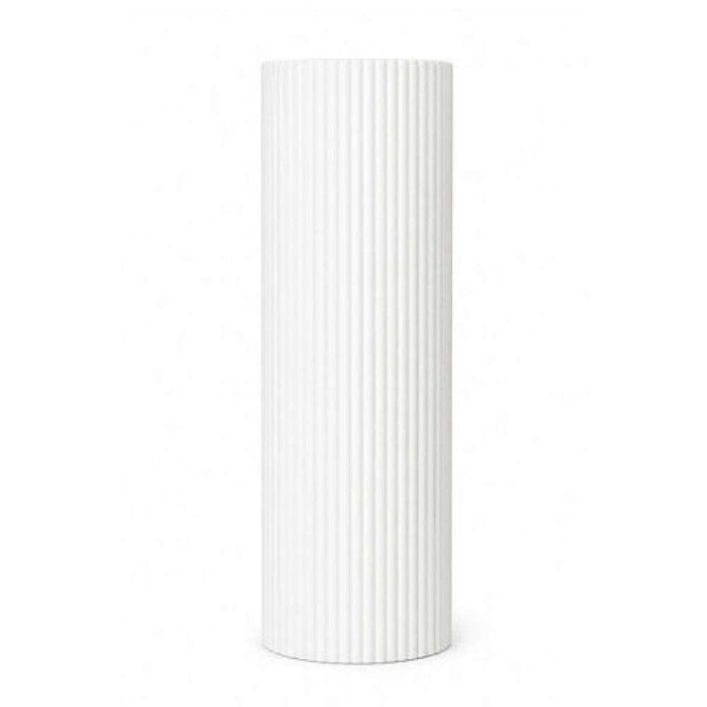 Styling - Matt White Fibreglass Plinth 110cm Tall by 33cm