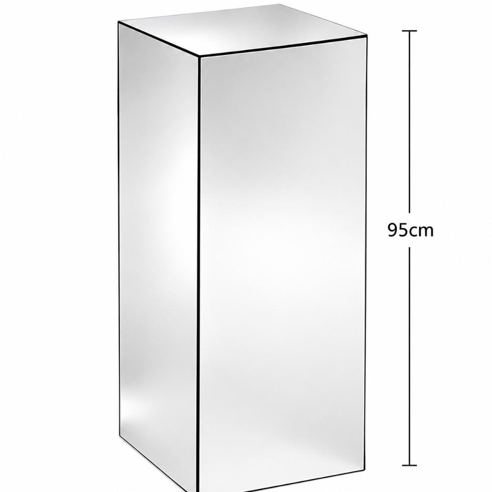 Styling - 90cm Tall Mirror Square Style Plinth