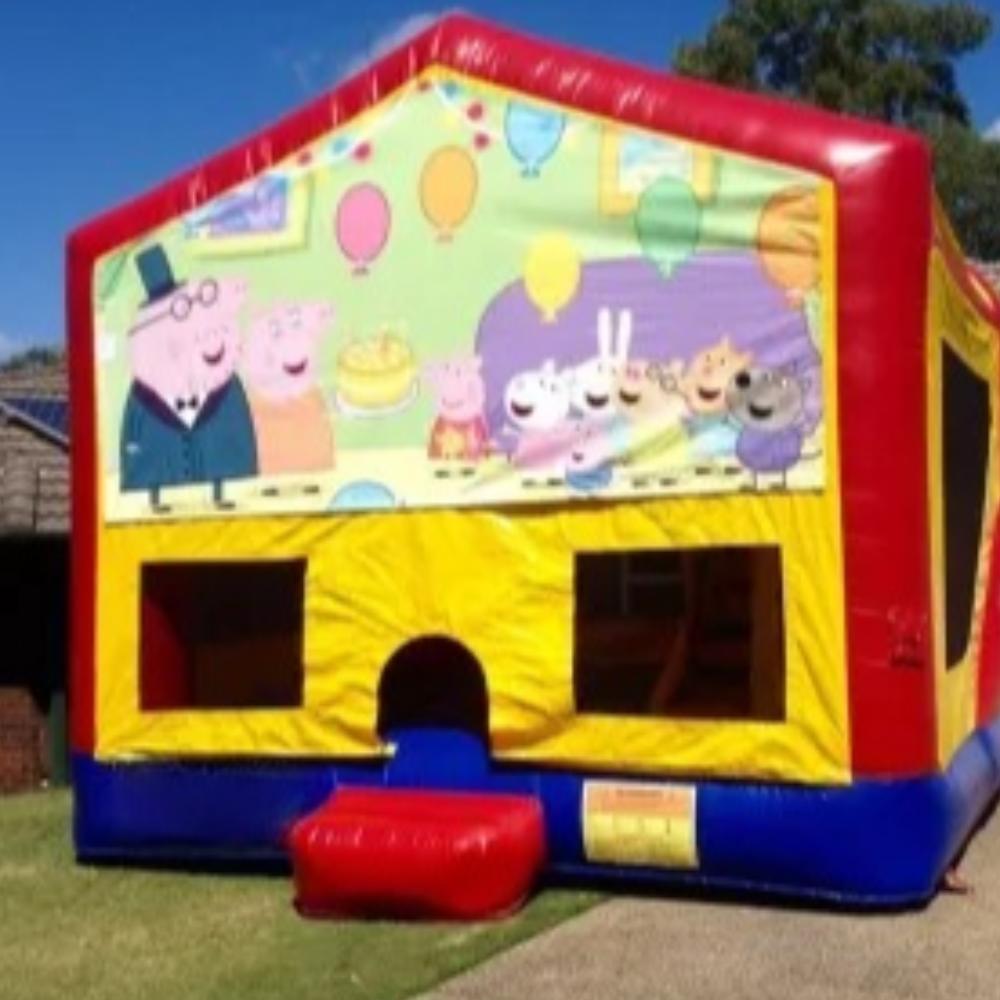 Piggie Medium Banner Jumping Castle