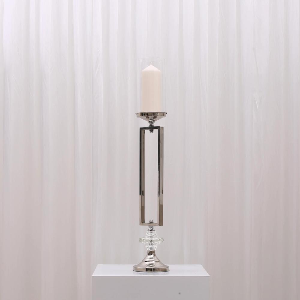 Leona Candleholders - Large/Silver
