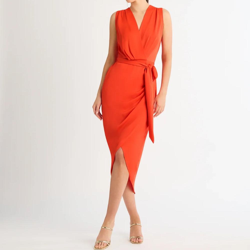 Sheike Saskia Midi Dress - Red Sizes 8 & 10