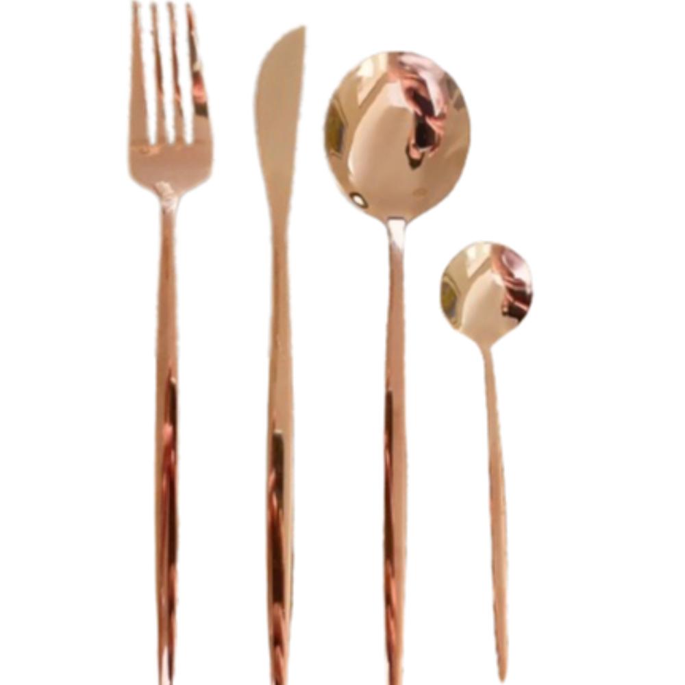 Rose Gold Cutlery Set