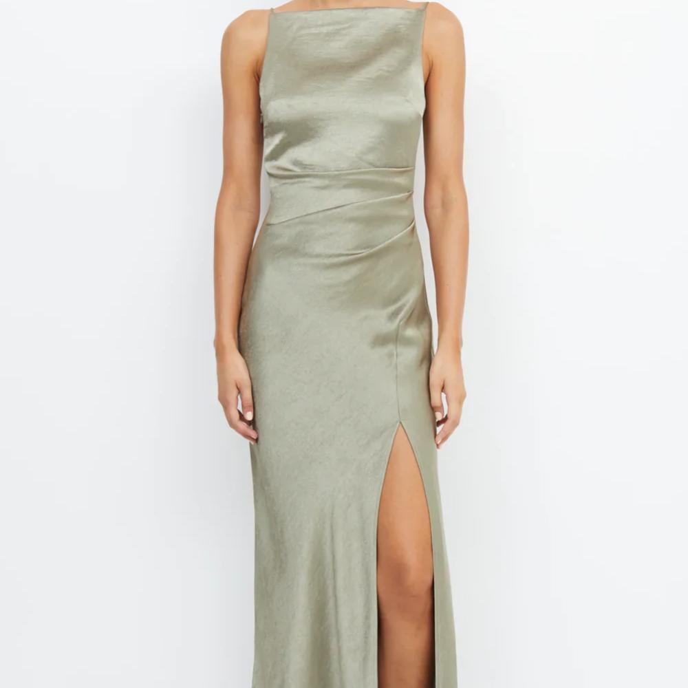 Bec & Bridge The Dreamer Maxi Dress In Sage - Size 6