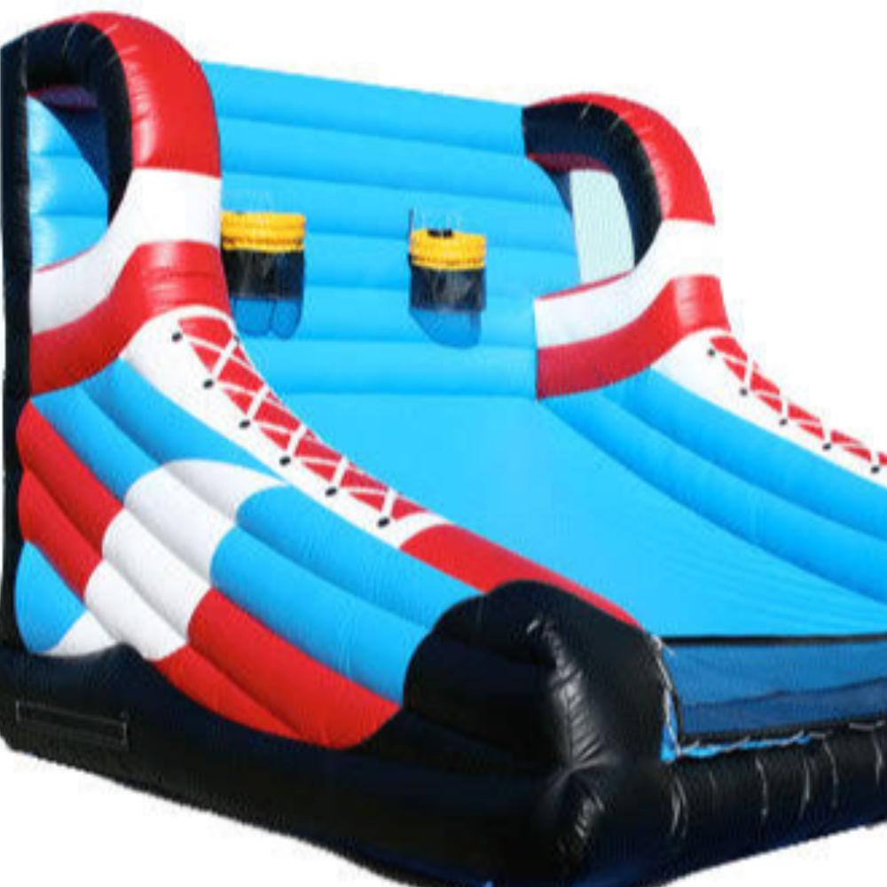 Double basketball hoops inflatable
