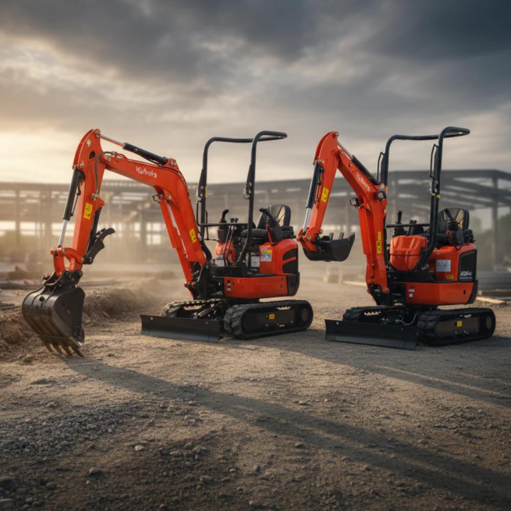 Kubota 1.0 Micro Excavator 780mm Tight Access - Dry Hire