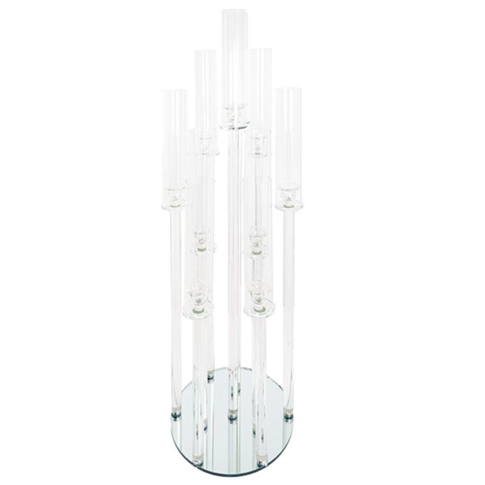 Crystal Candelabra - 10 Glass Candleholders