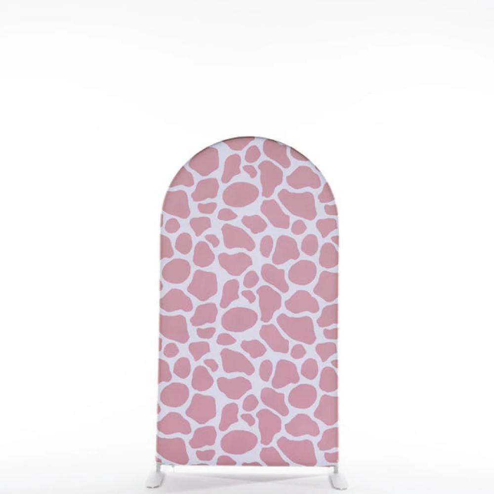 Pink Giraffe Arch backdrop
