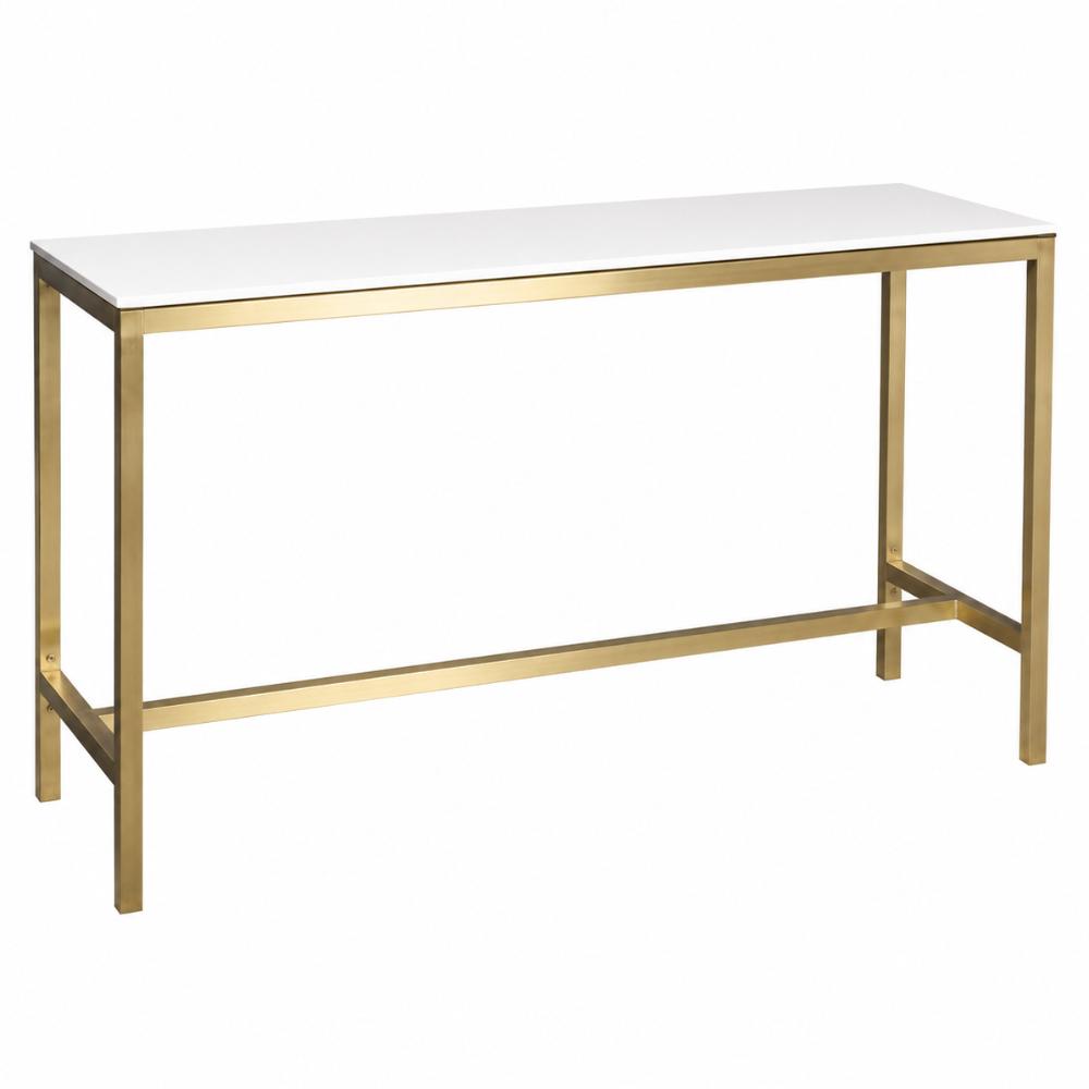 Table - High Bar White Top Stainless Steel Frame 1.8 meters