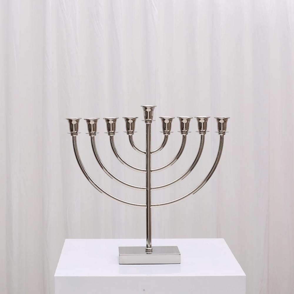 Antonella Footed Candelabra - Silver