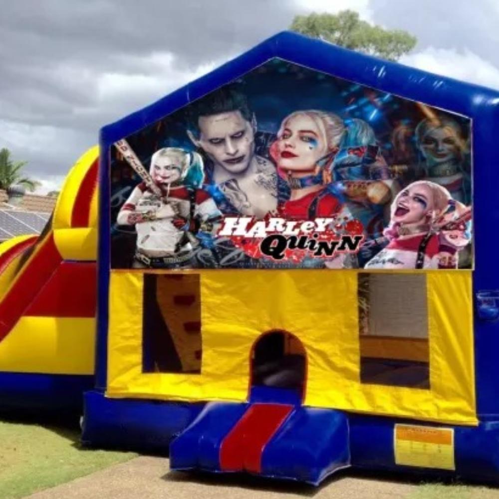 Harley Quinn Large Banner Jumping Castle