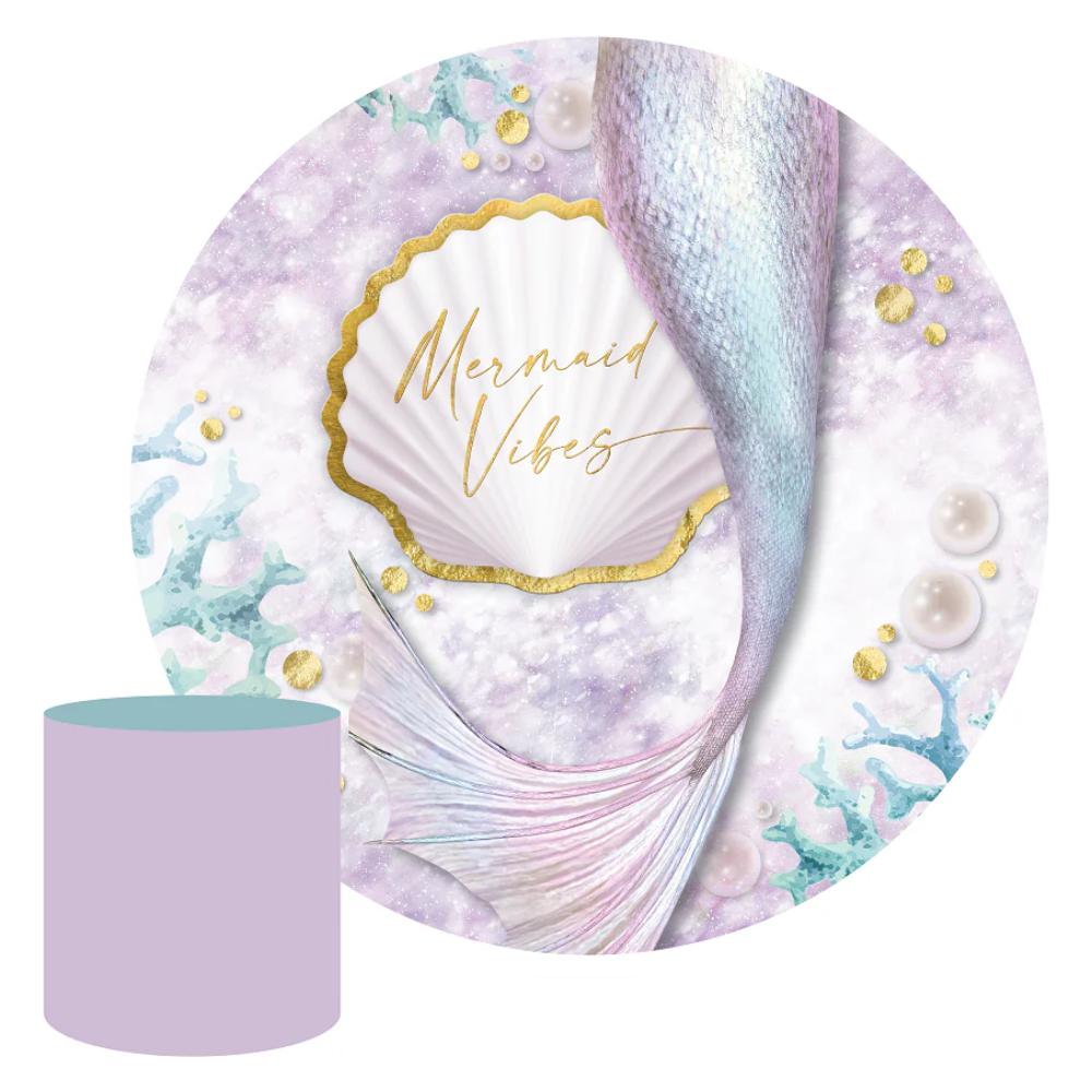 Mermaid Vibes Round Backdrop package