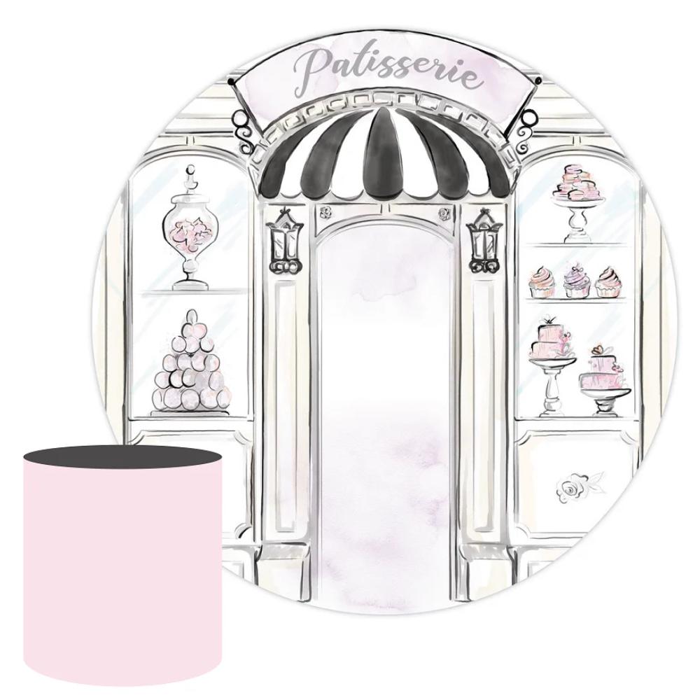 Patisserie Round Backdrop Package