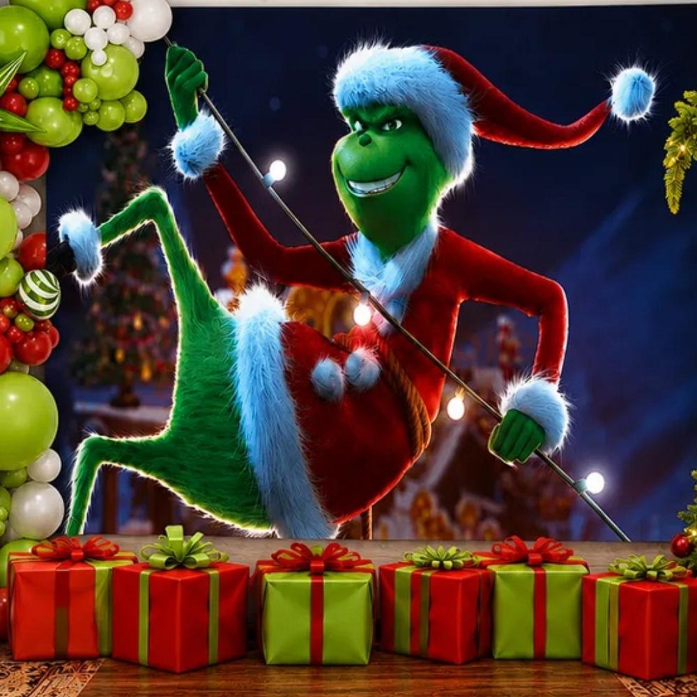 Backdrop - Grinch Festive Event Display