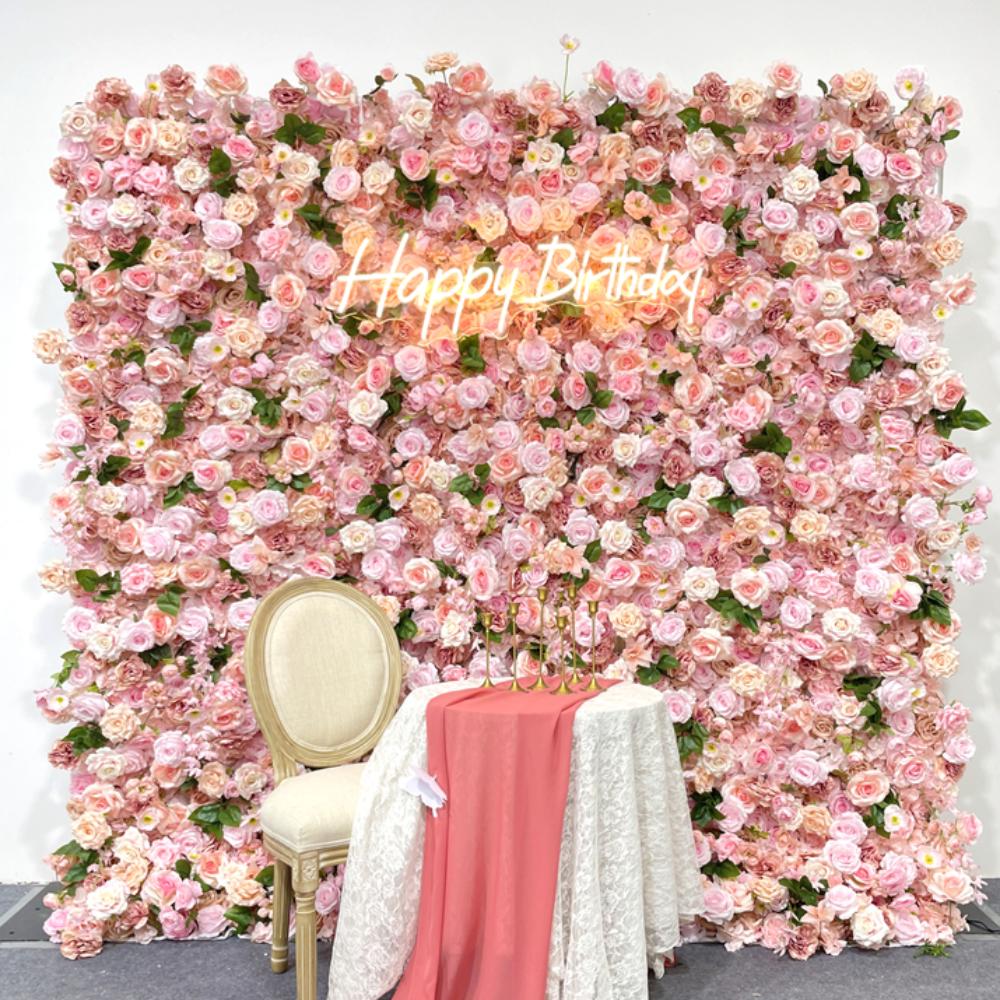 Flower Wall Luxury Pink