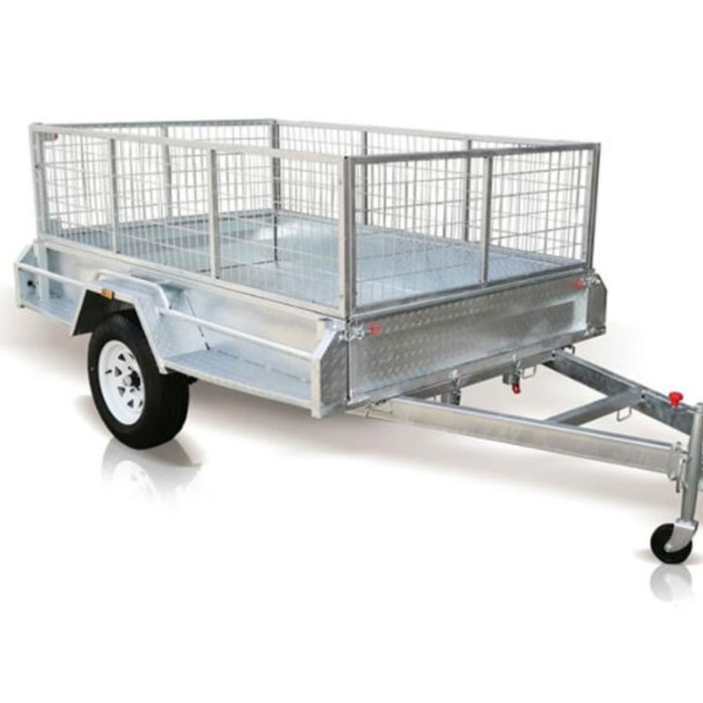 7″X5″ Box trailer with 900mm cage