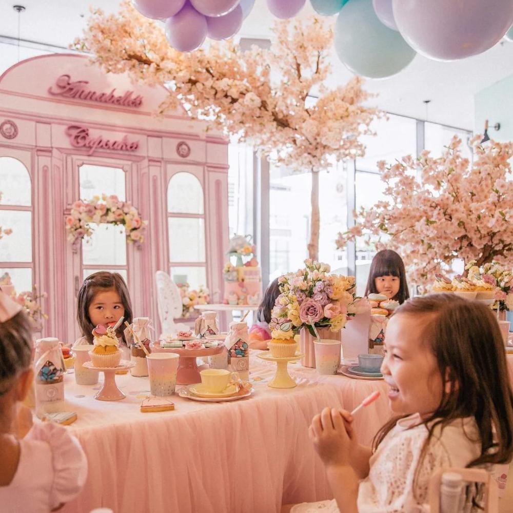 Overhang Pink Cherry Blossom Tree