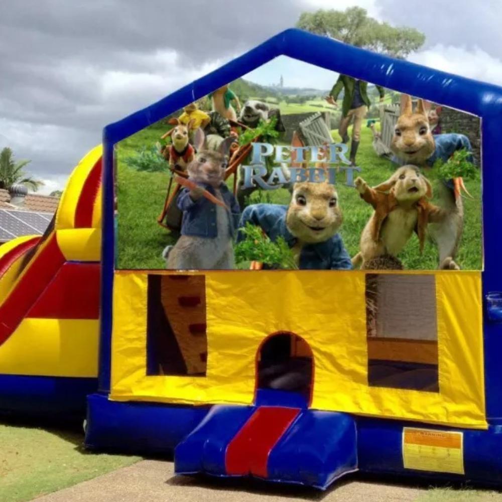 Peter Rabbie Large Banner Jumping Castle