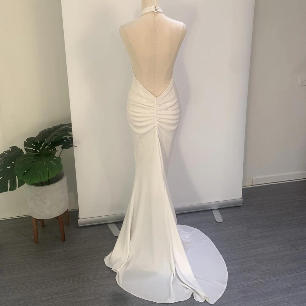 Abbys by Abby Coco Gown With Train White- S, L