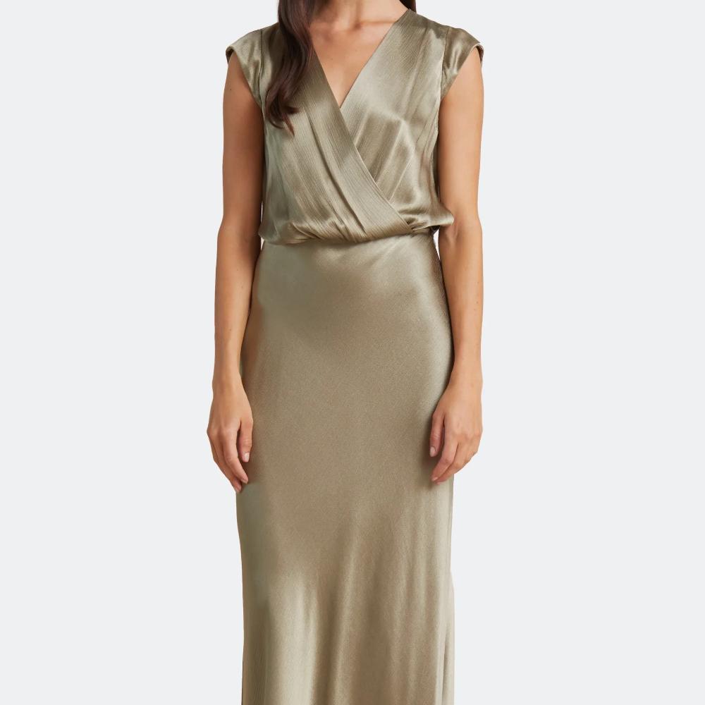 Bec & Bridge Moondance Maxi Dress Sage Size 8